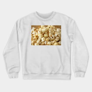 Popcorn close up background texture Crewneck Sweatshirt